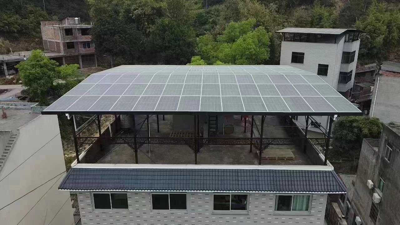 公主岭15kw+10kwh自建别墅家庭光伏储能系统